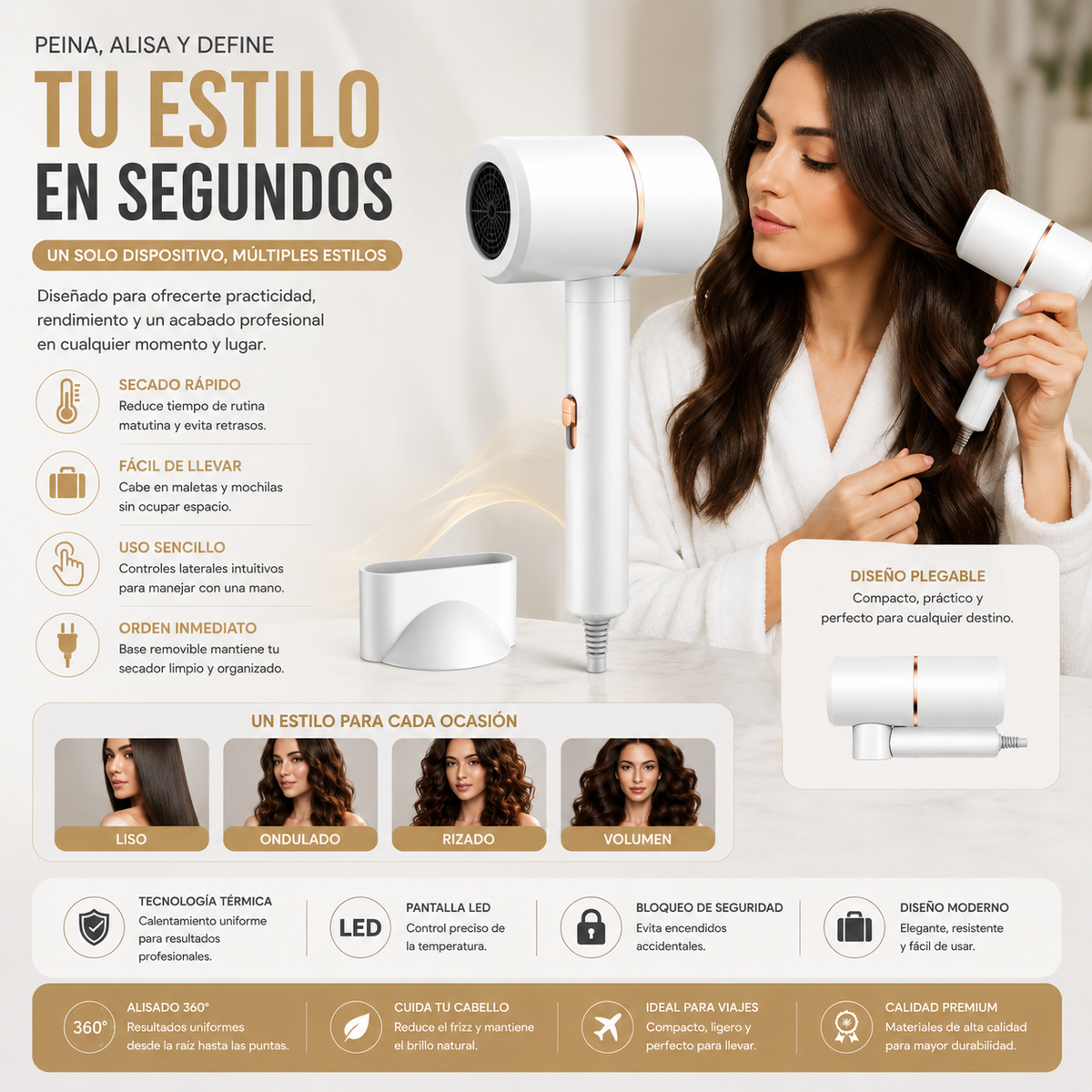 Secador Pegable Pro