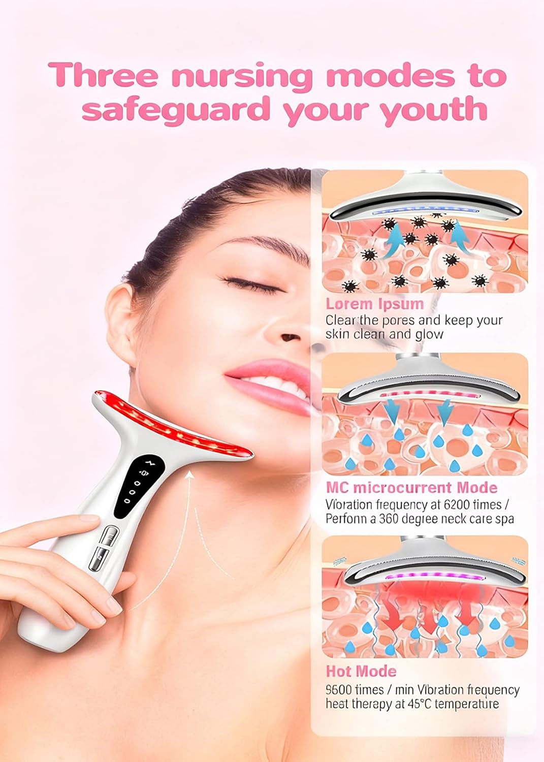 Masajeador Facial Tónico Diario Inteligente