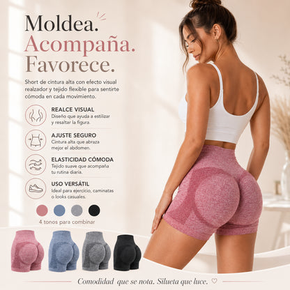 Pack 4 Leggings Push-Up Cintura Alta