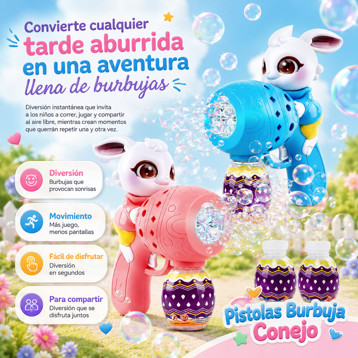 Pistola de Burbuja de Animales