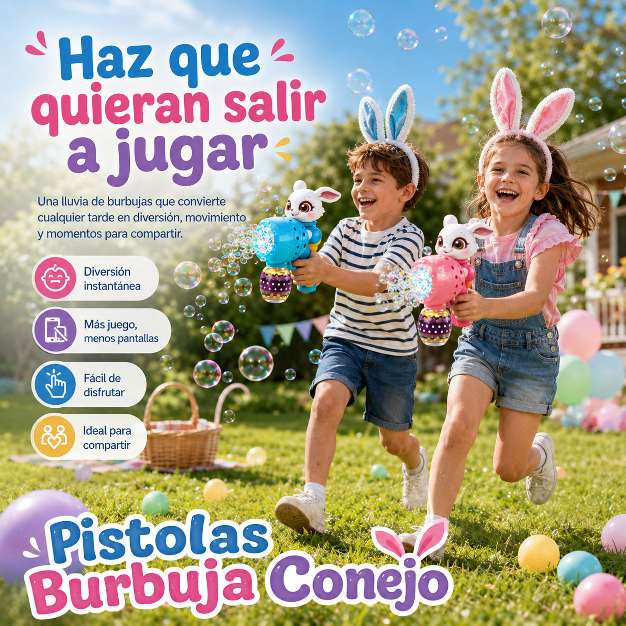 Pistola de Burbuja de Animales